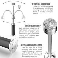 Magnetische Grilllampe (2er Set mit Koffer) - Waagemann