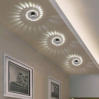 Moderne "Swirl" LED Lampe (8 Farben) Mit Fernbedienung - Waagemann