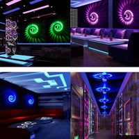 Moderne "Swirl" LED Lampe (8 Farben) Mit Fernbedienung - Waagemann