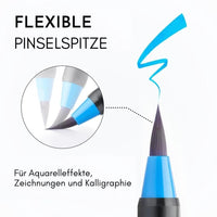 Monet - Aquarell Pinselstifte Set - Auf Wasserbasis - Waagemann