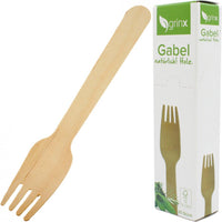 Party Besteck Holz-Gabel (100 Stück) - Waagemann