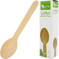 Party Besteck Holz-Löffel (100 Stück) - Waagemann