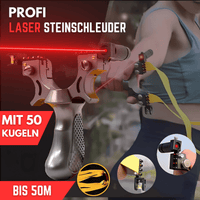 Profi Laser Jachtschleuder Katapult met 50 Tonkogels - Waagemann