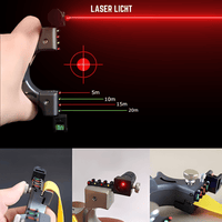 Profi Laser Jachtschleuder Katapult met 50 Tonkogels - Waagemann