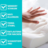 RelaxxMaxx - Ergonomisches Schlaf-Kissen mit Formgedächtnis (Memory-Foam) - Waagemann