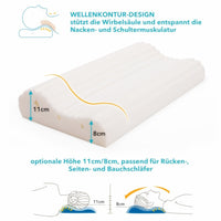 RelaxxMaxx - Ergonomisches Schlaf-Kissen mit Formgedächtnis (Memory-Foam) - Waagemann