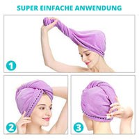 Schnelltrocknende Badetuch-Haube für Haare - Waagemann