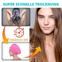 Schnelltrocknende Badetuch-Haube für Haare - Waagemann