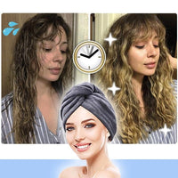 Schnelltrocknende Badetuch-Haube für Haare - Waagemann