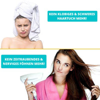 Schnelltrocknende Badetuch-Haube für Haare - Waagemann