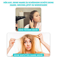 Schnelltrocknende Badetuch-Haube für Haare - Waagemann