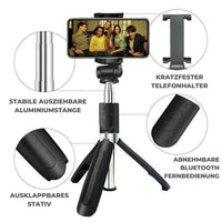 Selfie Stick mit LED Fotolicht & Bluetooth Fernbedienung - Waagemann