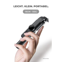 Selfie Stick mit LED Fotolicht & Bluetooth Fernbedienung - Waagemann