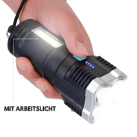 Superstarke Taschenlampe mit Arbeitslicht - Waagemann