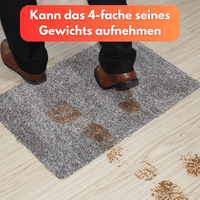 WAAGEMANN Hunde Schmutzfangmatte Saugfähig Waschbar Ohne Rand Rutschfest (70x45cm) - Waagemann