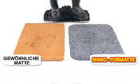 WAAGEMANN Hunde Schmutzfangmatte Saugfähig Waschbar Ohne Rand Rutschfest (70x45cm) - Waagemann