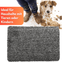 WAAGEMANN Hunde Schmutzfangmatte Saugfähig Waschbar Ohne Rand Rutschfest (70x45cm) - Waagemann