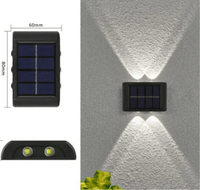 Wasserdichte solarbetriebene Wanddekorationsleuchte für die Terrasse (2er Set) - Waagemann