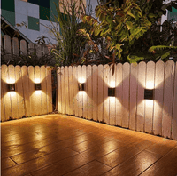 Wasserdichte solarbetriebene Wanddekorationsleuchte für die Terrasse (2er Set) - Waagemann