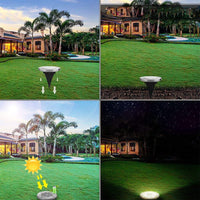 Wasserfeste Edelstahl LED Solar Bodenleuchten mit Lichtsensor (4er Set) - Waagemann