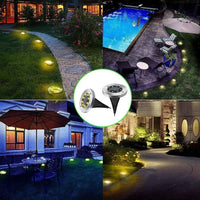Wasserfeste Edelstahl LED Solar Bodenleuchten mit Lichtsensor (4er Set) - Waagemann
