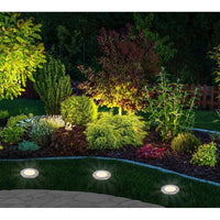 Wasserfeste Edelstahl LED Solar Bodenleuchten mit Lichtsensor (4er Set) - Waagemann