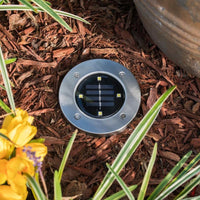 Wasserfeste Edelstahl LED Solar Bodenleuchten mit Lichtsensor (4er Set) - Waagemann