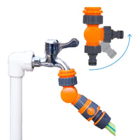 Wasserhahn Schnellanschluss 3/4 Zoll mit einstellbarem Winkel - Waagemann
